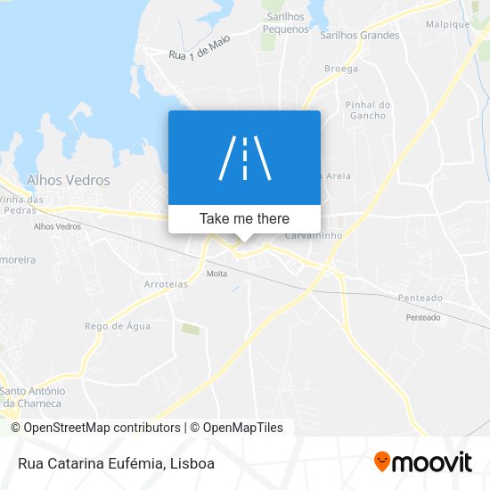 Rua Catarina Eufémia mapa