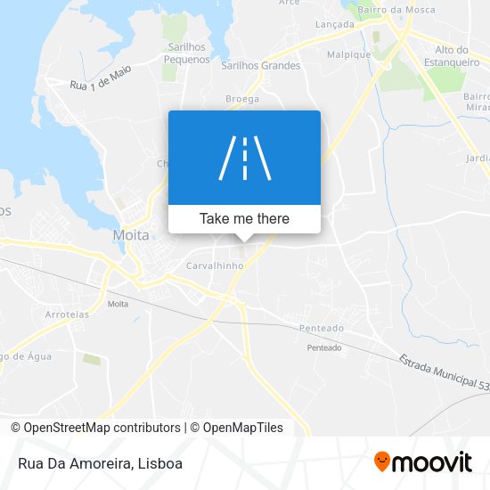Rua Da Amoreira mapa