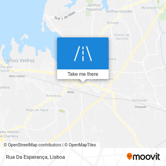 Rua Da Esperança mapa