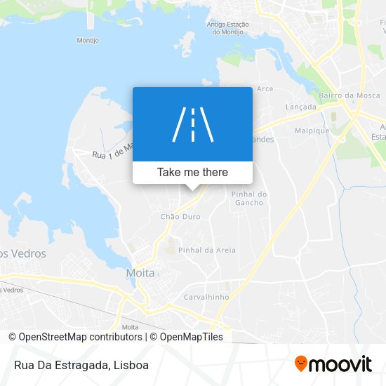 Rua Da Estragada mapa