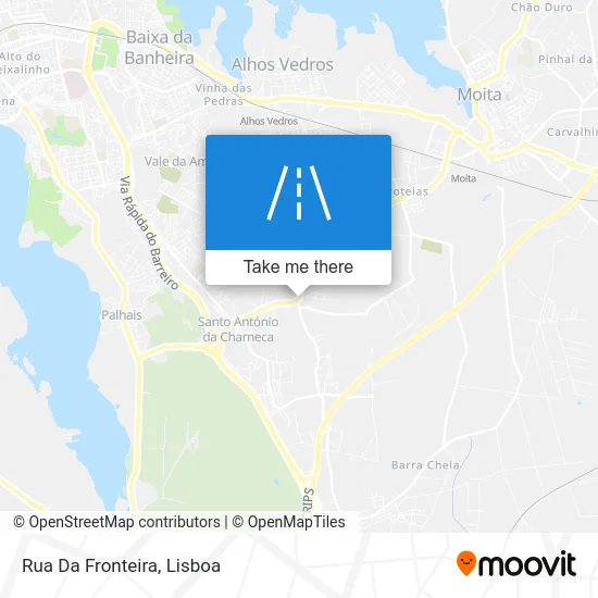 Rua Da Fronteira map
