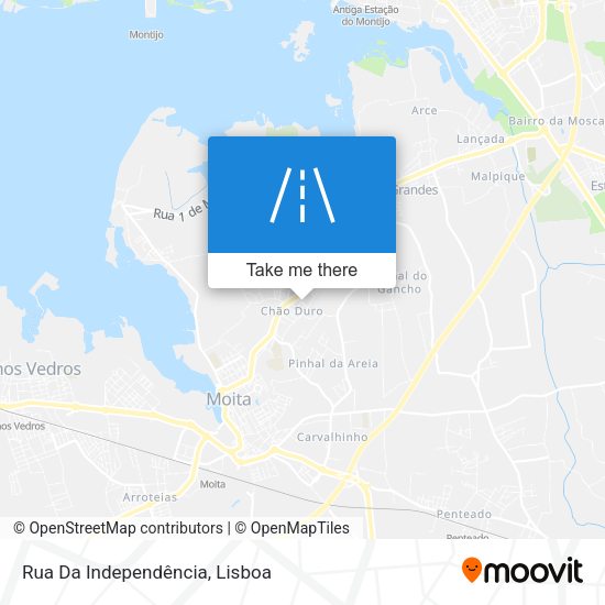 Rua Da Independência mapa