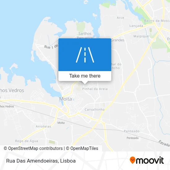 Rua Das Amendoeiras map