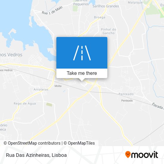 Rua Das Azinheiras mapa