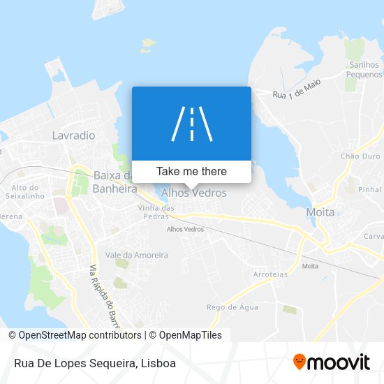 Rua De Lopes Sequeira mapa