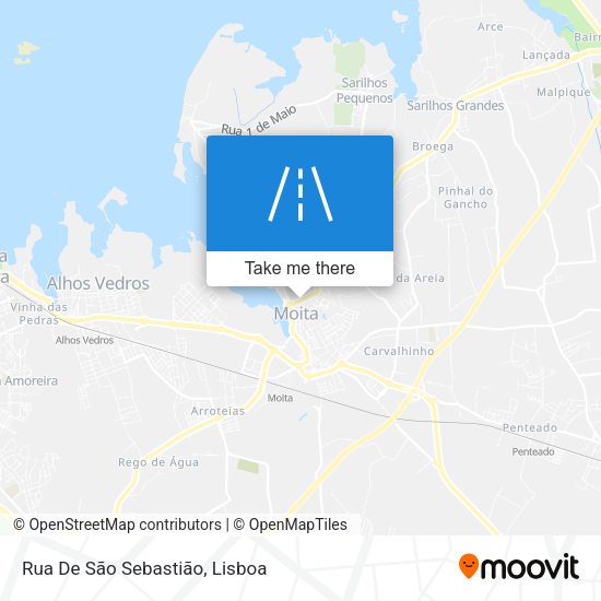 Rua De São Sebastião mapa