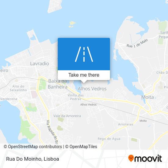 Rua Do Moinho mapa