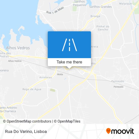 Rua Do Varino mapa