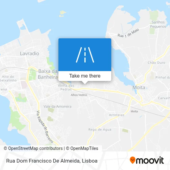 Rua Dom Francisco De Almeida map