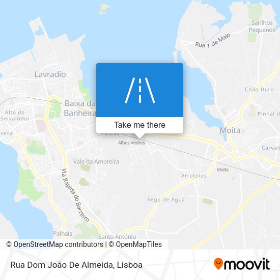 Rua Dom João De Almeida map
