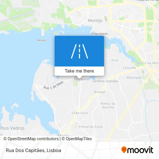 Rua Dos Capitães map