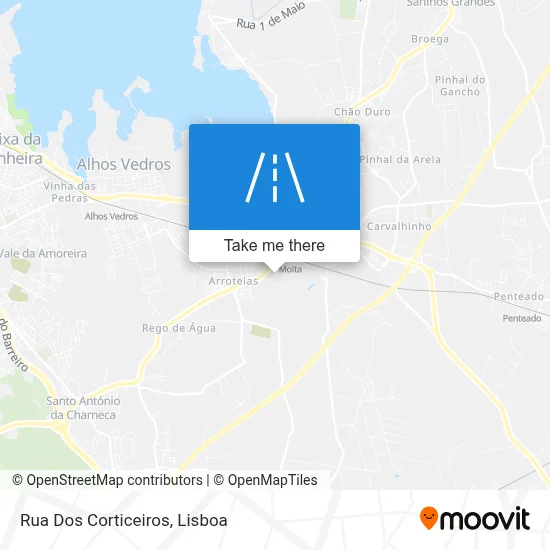 Rua Dos Corticeiros map