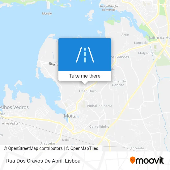 Rua Dos Cravos De Abril map