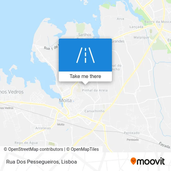 Rua Dos Pessegueiros map