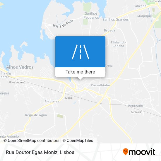 Rua Doutor Egas Moniz mapa