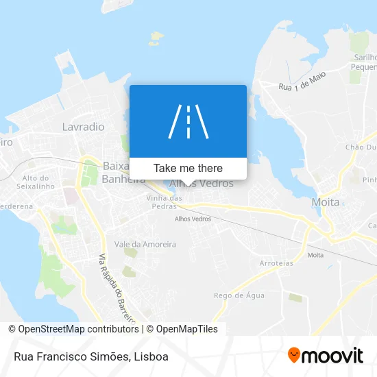 Rua Francisco Simões map