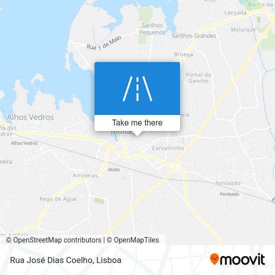 Rua José Dias Coelho mapa
