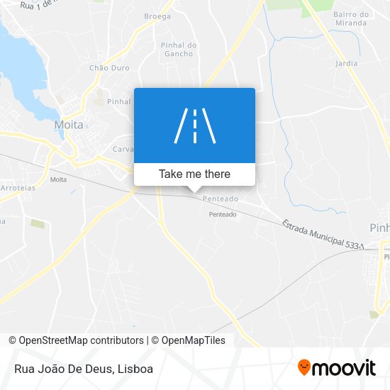 Rua João De Deus mapa