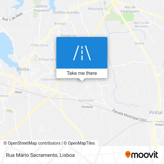 Rua Mário Sacramento mapa