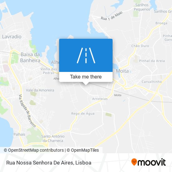 Rua Nossa Senhora De Aires map