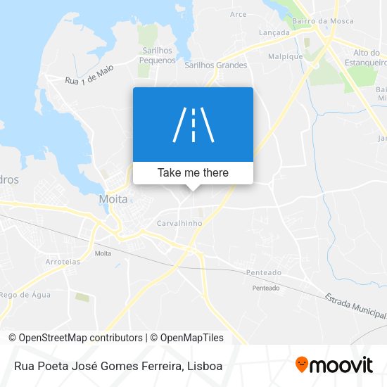 Rua Poeta José Gomes Ferreira mapa