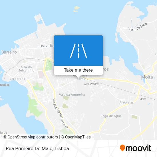 Rua Primeiro De Maio map