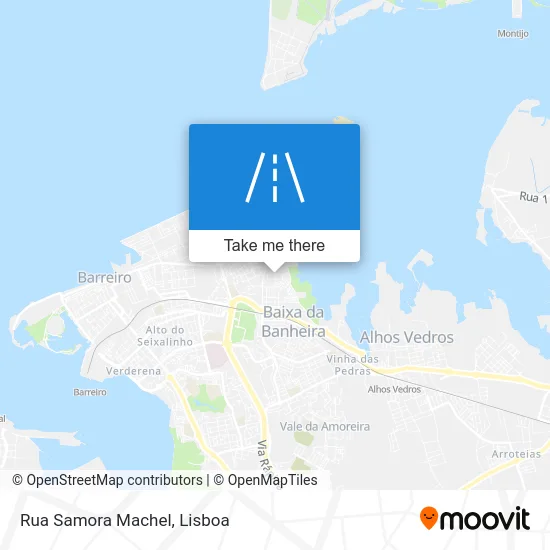 Rua Samora Machel map