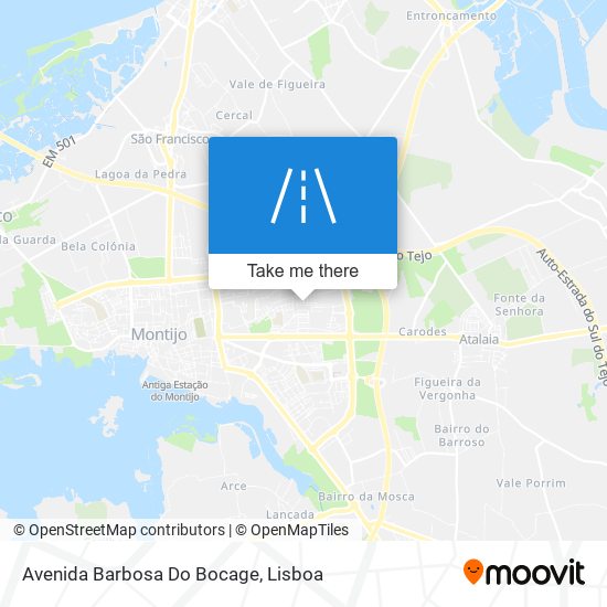 Avenida Barbosa Do Bocage mapa