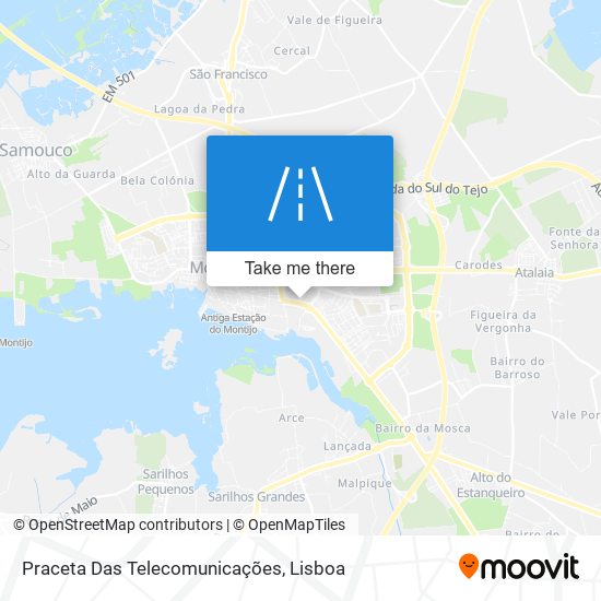 Praceta Das Telecomunicações map