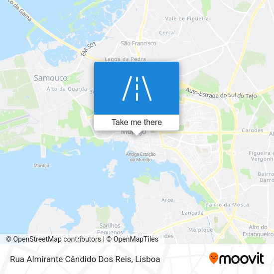 Rua Almirante Cândido Dos Reis mapa