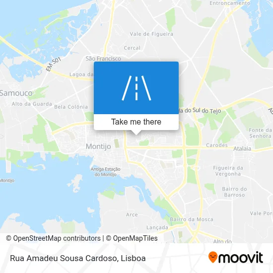 Rua Amadeu Sousa Cardoso map