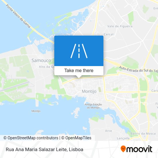 Rua Ana Maria Salazar Leite mapa