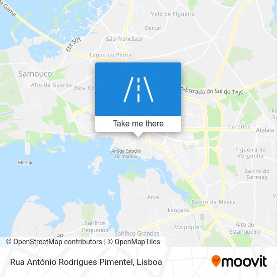 Rua António Rodrigues Pimentel map