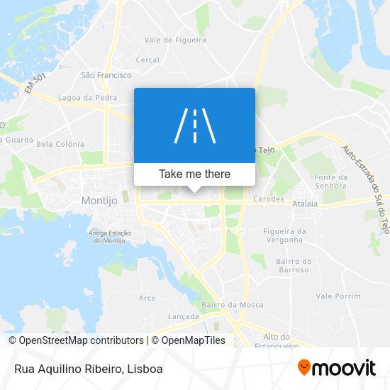 Rua Aquilino Ribeiro mapa