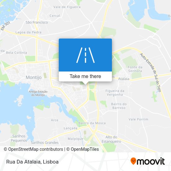 Rua Da Atalaia mapa