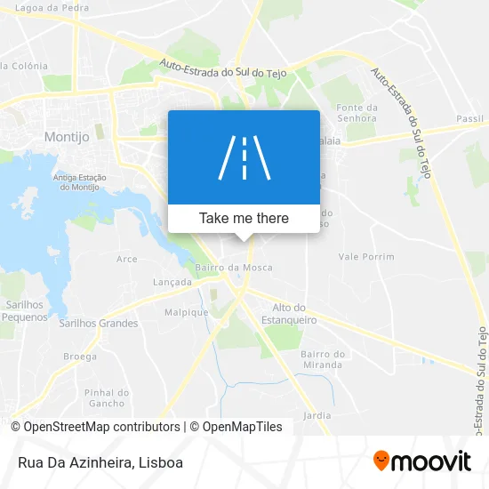 Rua Da Azinheira map