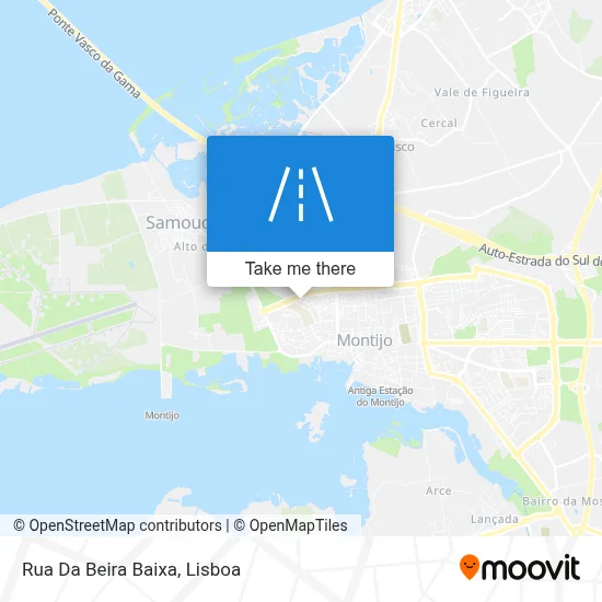 Rua Da Beira Baixa map
