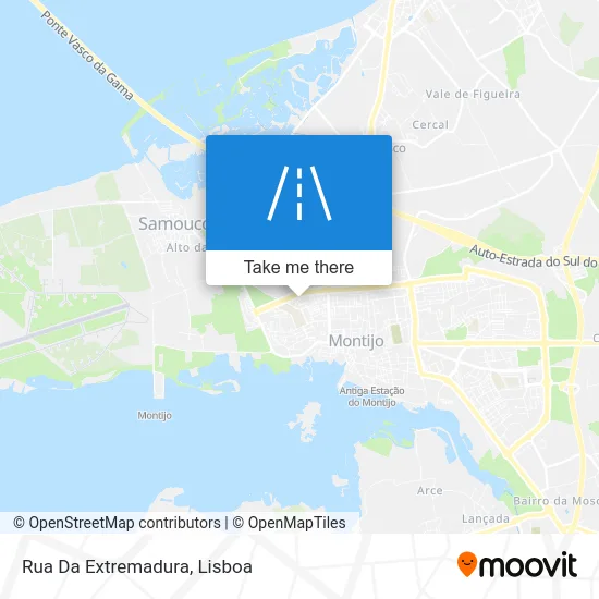 Rua Da Extremadura map