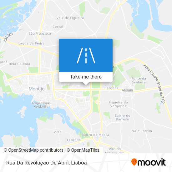 Rua Da Revolução De Abril mapa