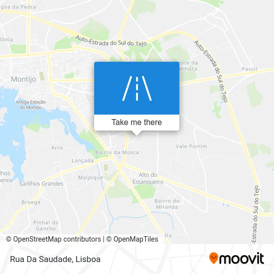 Rua Da Saudade map