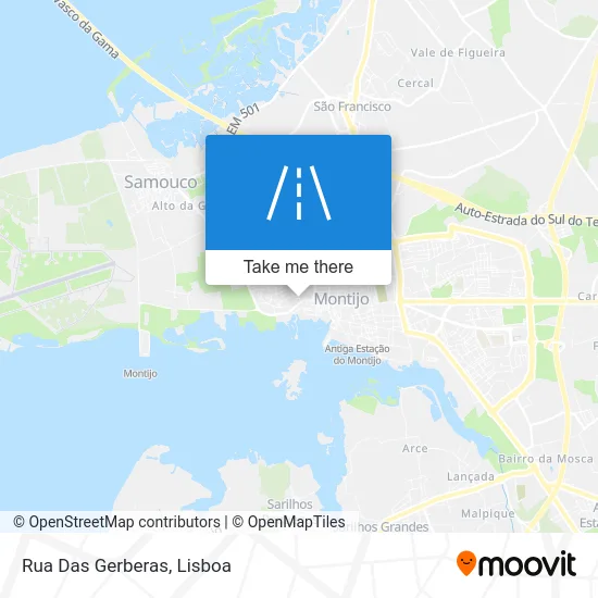 Rua Das Gerberas map