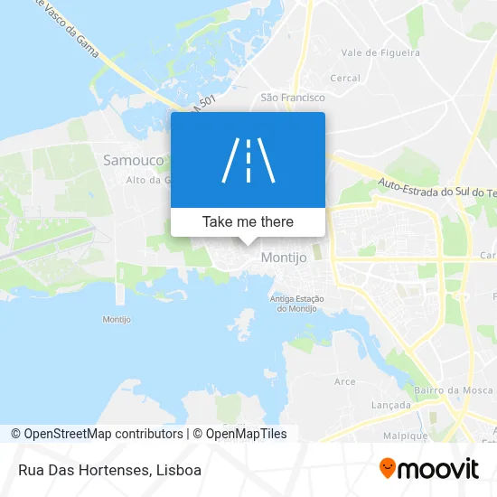 Rua Das Hortenses map