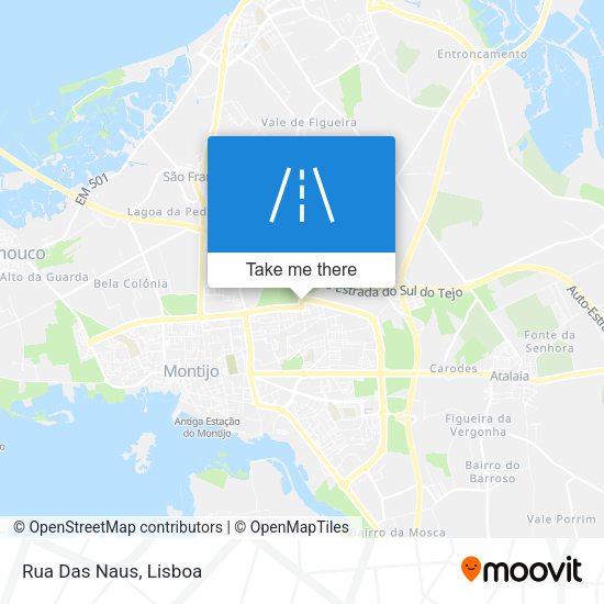 Rua Das Naus mapa