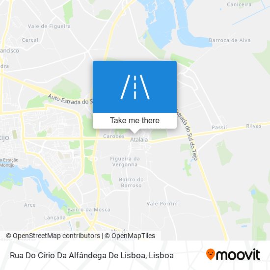 Rua Do Círio Da Alfândega De Lisboa map