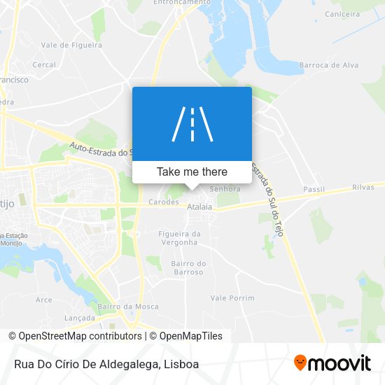 Rua Do Círio De Aldegalega map