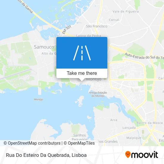 Rua Do Esteiro Da Quebrada map