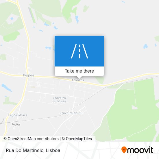 Rua Do Martinelo mapa