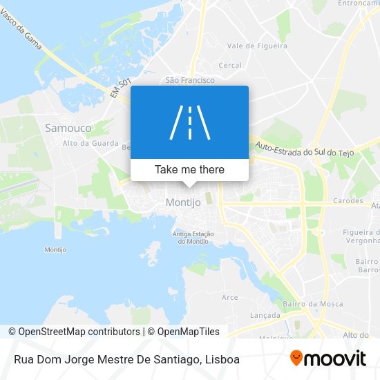 Rua Dom Jorge Mestre De Santiago map