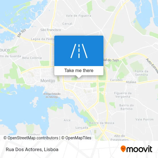 Rua Dos Actores map