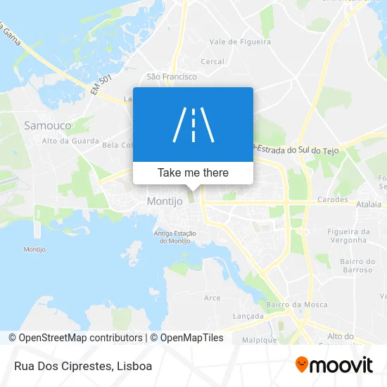 Rua Dos Ciprestes map